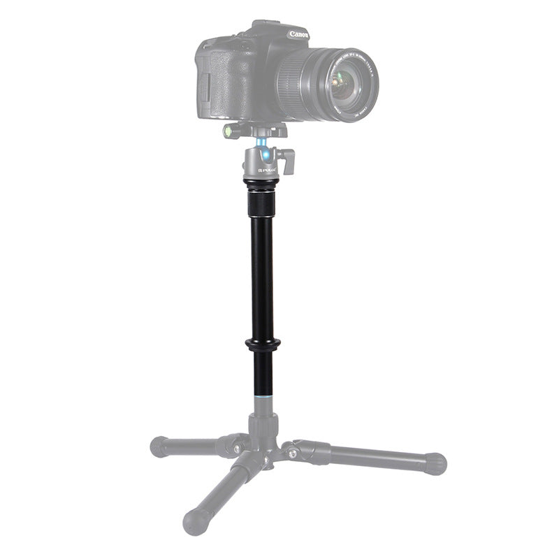 PULUZ Metal Handheld Adjustable 3/8'' Screw Tripod Mount Monopod Extension Rod for DSLR & SLR Cameras black