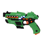 Small Laser Gun 4 Packs (Red/Yellow/Blue/Green) Vest 4 Packs (Red/Yellow/Blue/Green)