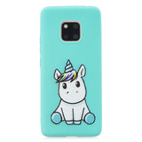For HUAWEI MATE 20 pro Pure Color Phone Cover Cute Cartoon Phone Case Lightweight Soft TPU Phone Case with Matching Pattern Adjustable Bracket 5