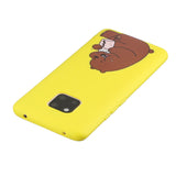 For HUAWEI MATE 20 pro Pure Color Phone Cover Cute Cartoon Phone Case Lightweight Soft TPU Phone Case with Matching Pattern Adjustable Bracket 8