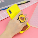 For HUAWEI MATE 20 pro Pure Color Phone Cover Cute Cartoon Phone Case Lightweight Soft TPU Phone Case with Matching Pattern Adjustable Bracket 8