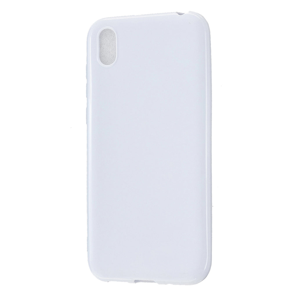 For HUAWEI Y5 2018/2019 TPU Phone Case Simple Profile Delicate Finish Cellphone Cover Full Body Protection Milk white