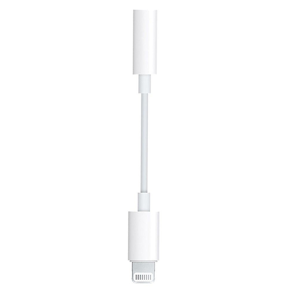 Lightning Adapter to 3.5mm Headphone Adapter for iPhone 6/6s/7/7 Plus/8/X White