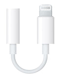 Lightning Adapter to 3.5mm Headphone Adapter for iPhone 6/6s/7/7 Plus/8/X White