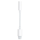 Lightning Adapter to 3.5mm Headphone Adapter for iPhone 6/6s/7/7 Plus/8/X White