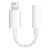 Lightning Adapter to 3.5mm Headphone Adapter for iPhone 6/6s/7/7 Plus/8/X White