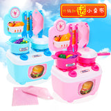Children Simulation Kitchenware Pretend-game Small Tableware Toy Set blue
