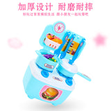 Children Simulation Kitchenware Pretend-game Small Tableware Toy Set Pink