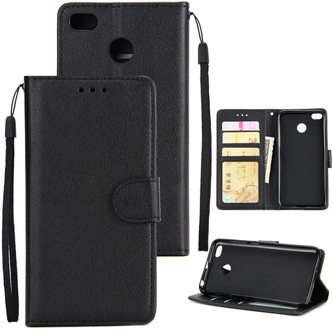 Ultra Slim Shockproof Full Protective Case with Card Wallet Slot for Xiaomi Redmi 4X black