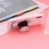 For HUAWEI MATE 20 pro Pure Color Phone Cover Cute Cartoon Phone Case Lightweight Soft TPU Phone Case with Matching Pattern Adjustable Bracket 6