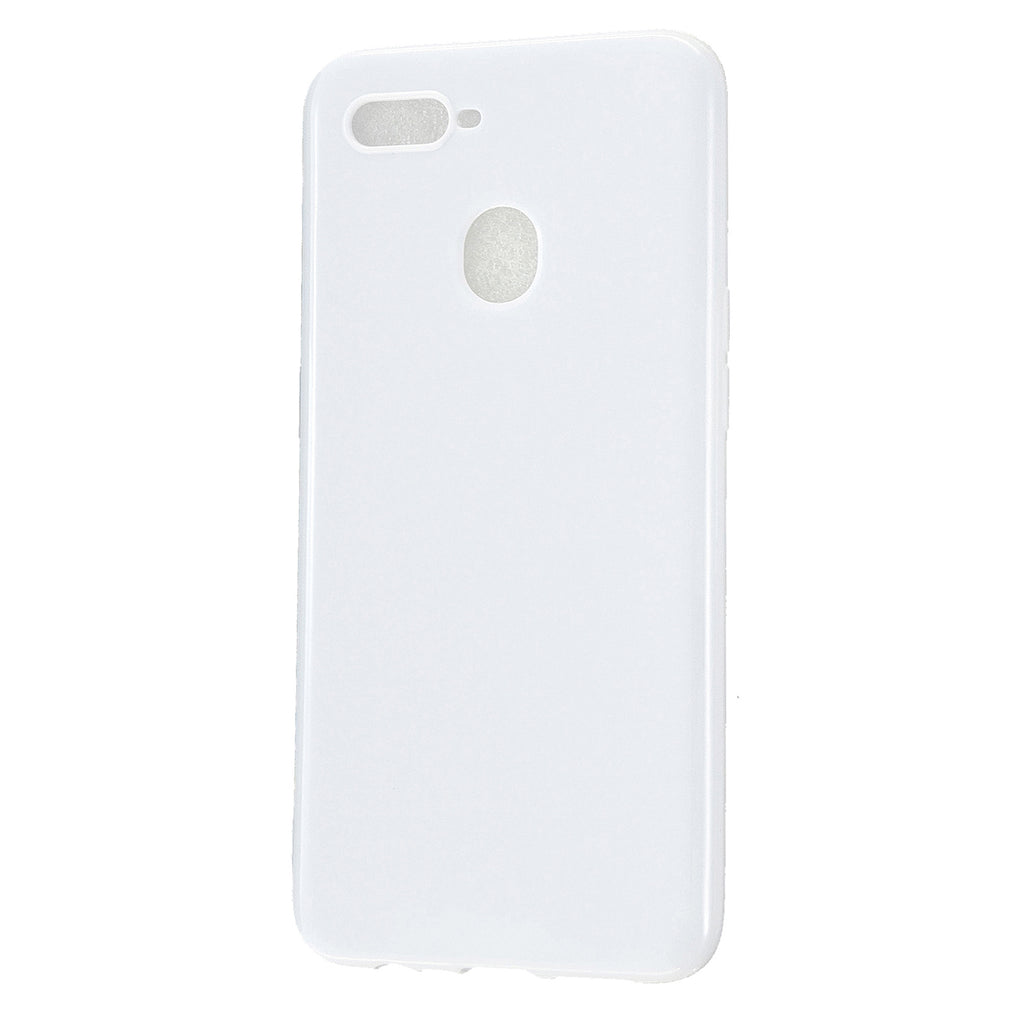 For OPPO A7/F9/F9 Pro Cellphone Cover Non-Slip Ultra Thin Silm Fit Easy Install Soft TPU Smartphone Shell Milk white