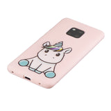 For HUAWEI MATE 20 pro Pure Color Phone Cover Cute Cartoon Phone Case Lightweight Soft TPU Phone Case with Matching Pattern Adjustable Bracket 6
