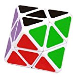 LanLan 4-axis Octahedron Cube Diamond Shape Puzzle (White)