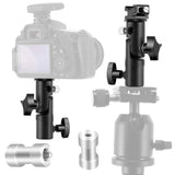 Hot Shoe Umbrella Holder Mount E Type Flash Light Stand Bracket for DSLR Camera black