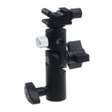 Hot Shoe Umbrella Holder Mount E Type Flash Light Stand Bracket for DSLR Camera black