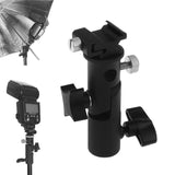 Hot Shoe Umbrella Holder Mount E Type Flash Light Stand Bracket for DSLR Camera black
