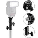 Hot Shoe Umbrella Holder Mount E Type Flash Light Stand Bracket for DSLR Camera black