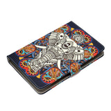 Universal 10Inches Laptop Protective Case with Front Snap Cute Cartoon Color Painted PU Cover  Graffiti