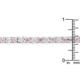 Lace Pink Cubic Zirconia Tennis Bracelet