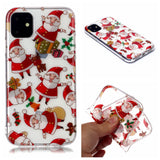 For Apple iPhone11 Mobile Shell Soft TPU Phone Case Smartphone Cover Elk Snow Christmas Series Pattern Protective Shell