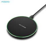 Wireless Magnetic Charger Ultra-thin Aluminum Alloy Quick Charge15wqi Charger 15 w white
