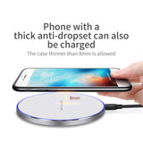 Wireless Magnetic Charger Ultra-thin Aluminum Alloy Quick Charge15wqi Charger 15 w black