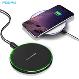 Wireless Magnetic Charger Ultra-thin Aluminum Alloy Quick Charge15wqi Charger 15 w white
