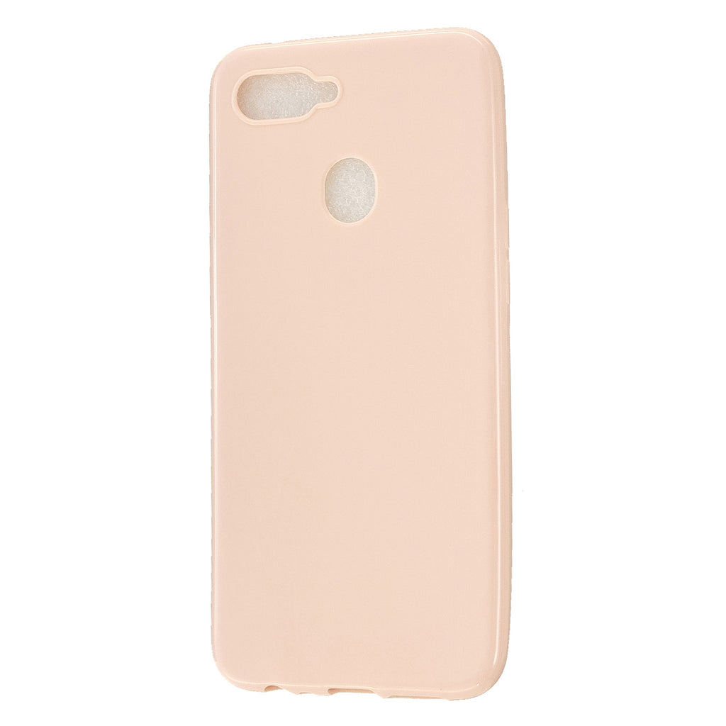 For OPPO A7/F9/F9 Pro Cellphone Cover Non-Slip Ultra Thin Silm Fit Easy Install Soft TPU Smartphone Shell Sakura pink