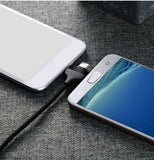 Joyroom L317 2.4A Nylon Braided USB Charging Cable 3 in 1 for Apple / Android / Type-c Cable white_white