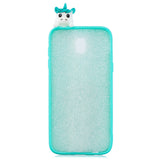 For Redmi 8A 3D Cartoon Painting Back Cover Soft TPU Mobile Phone Case Shell Love Unicorn