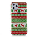 For Apple iPhone11 Pro Max Mobile Shell Soft TPU Phone Case Smartphone Cover Elk Snow Christmas Series Pattern Protective Shell
