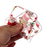 For Apple iPhone11 Pro Max Mobile Shell Soft TPU Phone Case Smartphone Cover Elk Snow Christmas Series Pattern Protective Shell