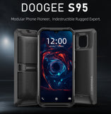 Doogee S95 Rugged Mobile Phone 6.3inch Display Helio P90 Octa Core 6GB 128GB 48MP Triple Camera Android 9.0 5150mAh black