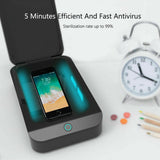X2 UV Phone Wireless Charger Sterilizer Box Jewelry Phone Toothbrush Watch Cleaner Personal Sanitizer Disinfector black_X2