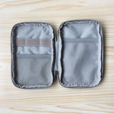 Gray Multi-function Cable Earphone Organizer Portable Source Phone Holder Electronic Accessories Digital Storage Bag for Travelling Camping Hiking Gray