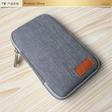 Gray Multi-function Cable Earphone Organizer Portable Source Phone Holder Electronic Accessories Digital Storage Bag for Travelling Camping Hiking Gray