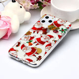 For Apple iPhone11 Pro Max Mobile Shell Soft TPU Phone Case Smartphone Cover Elk Snow Christmas Series Pattern Protective Shell