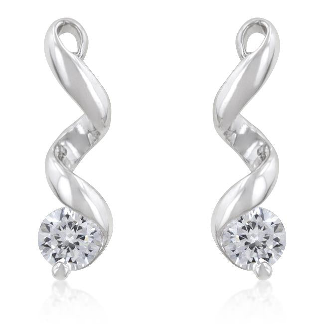 Solitaire Drop Earrings