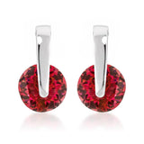 Red CZ Elegance Earrings
