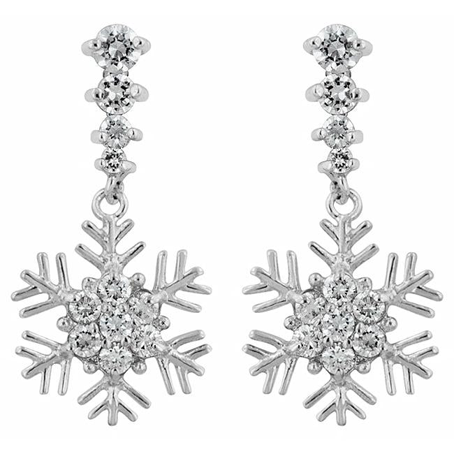 Snowflake Drop Earrings