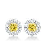 Bella Bridal Earrings in Yellow