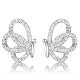 .45 Ct CZ Butterfly Stud Earrings