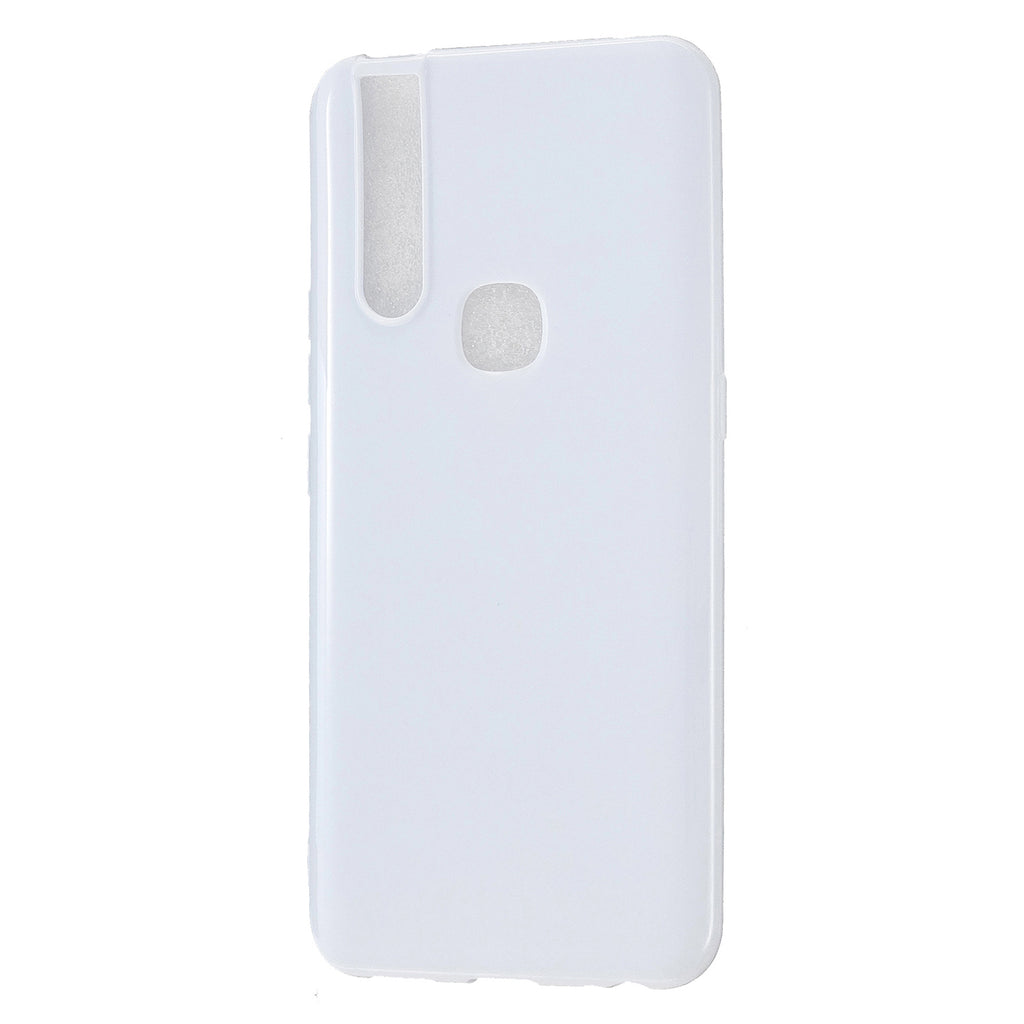 For VIVO V15/V15 Pro Cellphone Cover Slim Thin TPU Case Shock Absorption Mobile Phone Protective Cover Milk white