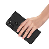 DUX DUCIS For Moto G8/G8 Power Leather Mobile Phone Cover Magnetic Protective Case Bracket with Cards Slot black_Moto G8 Power
