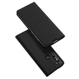 DUX DUCIS For Moto G8/G8 Power Leather Mobile Phone Cover Magnetic Protective Case Bracket with Cards Slot black_Moto G8 Power