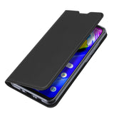 DUX DUCIS For Moto G8/G8 Power Leather Mobile Phone Cover Magnetic Protective Case Bracket with Cards Slot black_Moto G8 Power
