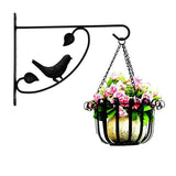 Hanging Plant Bracket Hook Iron Decorative Plant Hanger for Flower Basket Bird Feeder Lanterns 2pcs