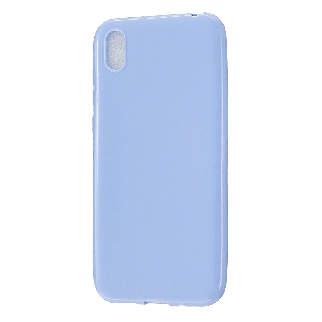 For HUAWEI Y5 2018/2019 TPU Phone Case Simple Profile Delicate Finish Cellphone Cover Full Body Protection Taro purple