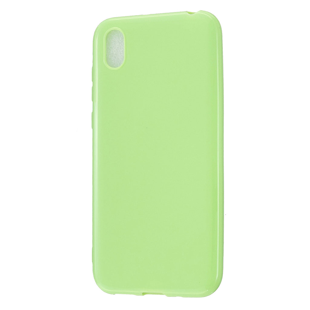 For HUAWEI Y5 2018/2019 TPU Phone Case Simple Profile Delicate Finish Cellphone Cover Full Body Protection Fluorescent green