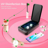 X2 UV Phone Wireless Charger Sterilizer Box Jewelry Phone Toothbrush Watch Cleaner Personal Sanitizer Disinfector black_X2